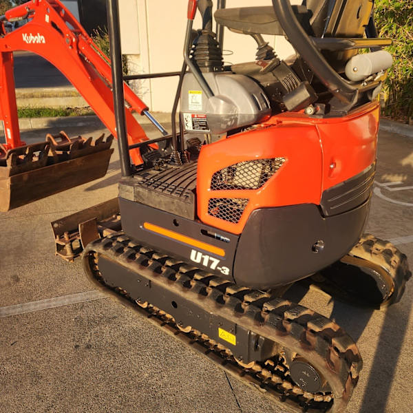 Mini Pelle Kubota U17-3 avec Remorque de Chantier en Aluminium – Image 13