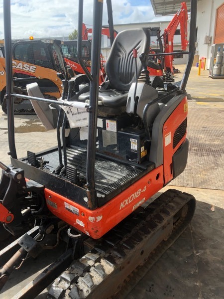 Mini pelle Kubota KX018-4HG 2018 – Faible nombre d’heures, prête à travailler – Image 10