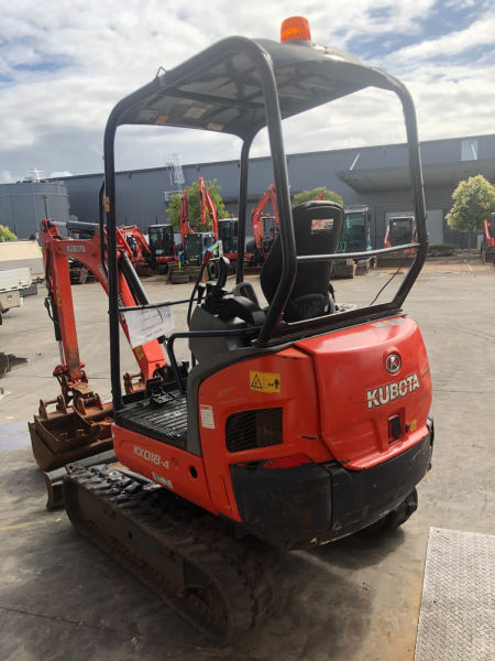 Mini pelle Kubota KX018-4HG 2018 – Faible nombre d’heures, prête à travailler – Image 11