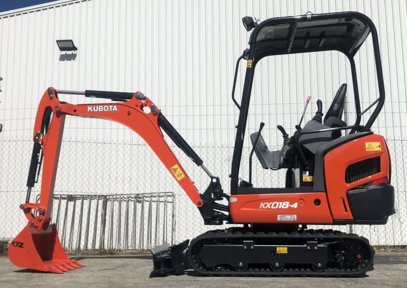 Mini pelle Kubota KX018-4 2023 – Compacte, puissante et confortable